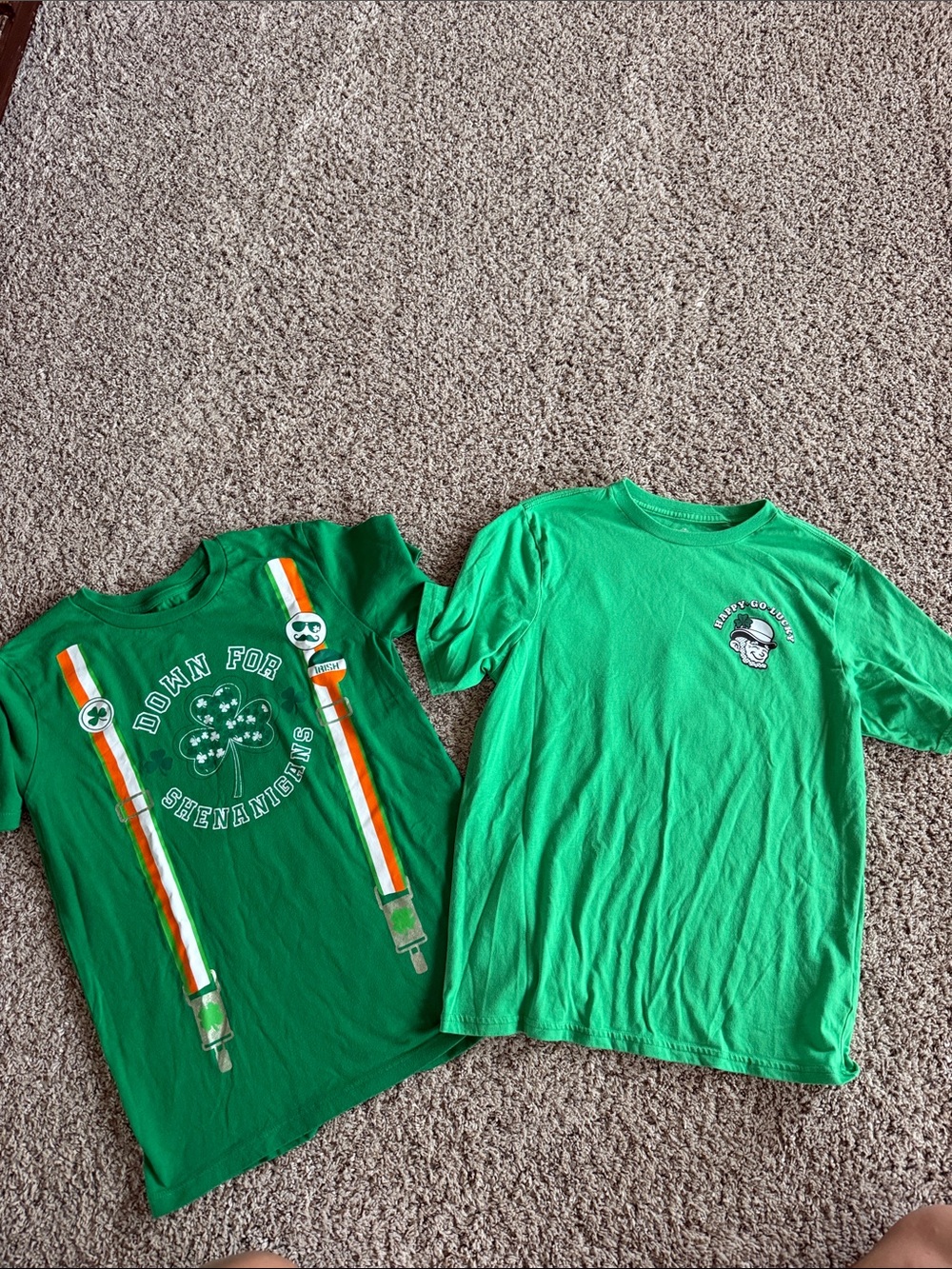 Boys st pattys day tshirts